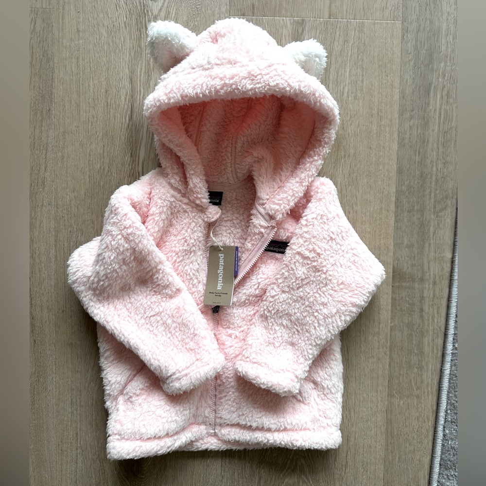 NWT Patagonia Baby Furry Friends Hoody 12-18M